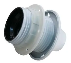 Lamphouder E-27 WIT + RING Koopje
